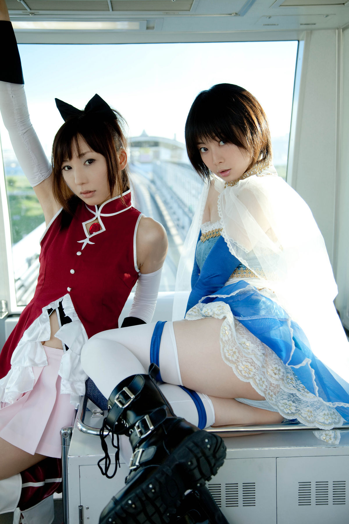 (C80) (コスプレ)   Sayaka and Kyoko  CosPlay制服诱惑套图